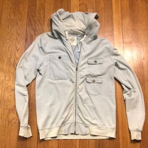 Salt Valley distressed ombré green hoodie